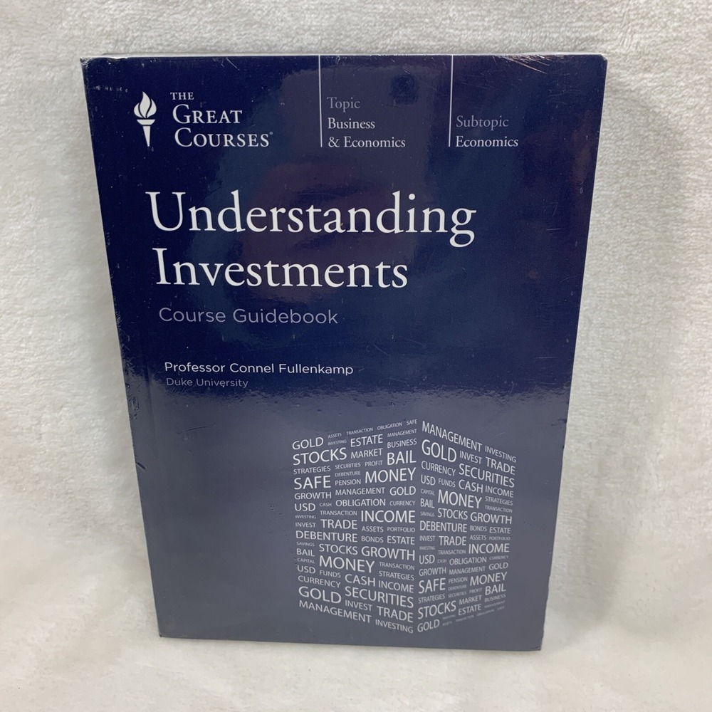 The Great Courses NEW Understanding Investments DVD Set Guidebook Sealed Finance